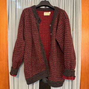 L. L. Bean Vintage Oversized Wool Cardigan - Size L